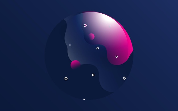 liquid shapes and forms blobs with gradient color
