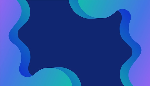 Liquid wave gradient blue purple design background abstract