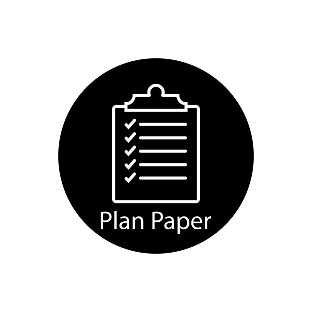 list paper icon vector template illustration logo design