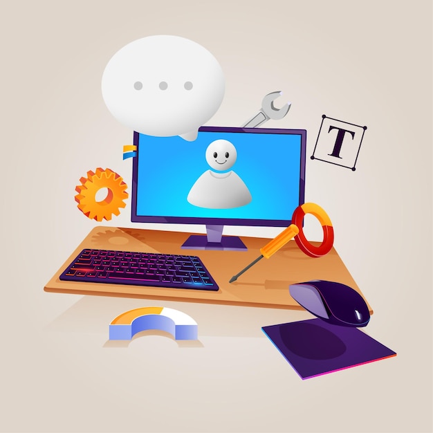 Live chat robot assistant makes all activities easier