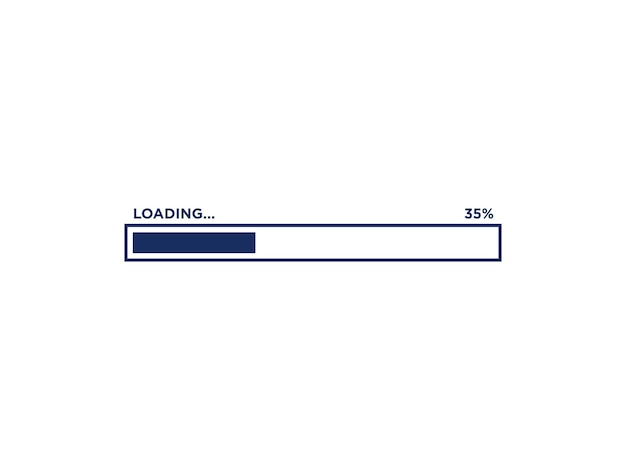 loading progress bar icon vector template