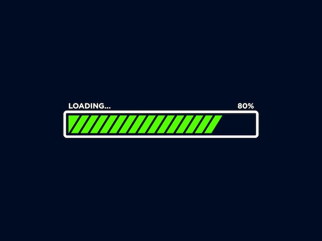 loading progress bar icon vector template
