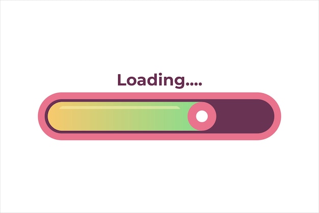 loading progress bar sticker design