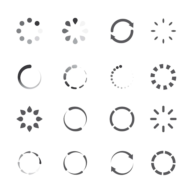 loading vector icon illustration design