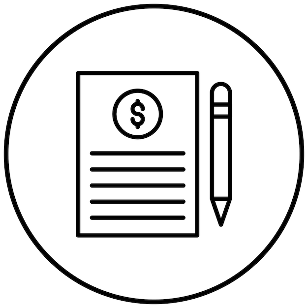 Loan Document vector icon Can be used for Loan iconset