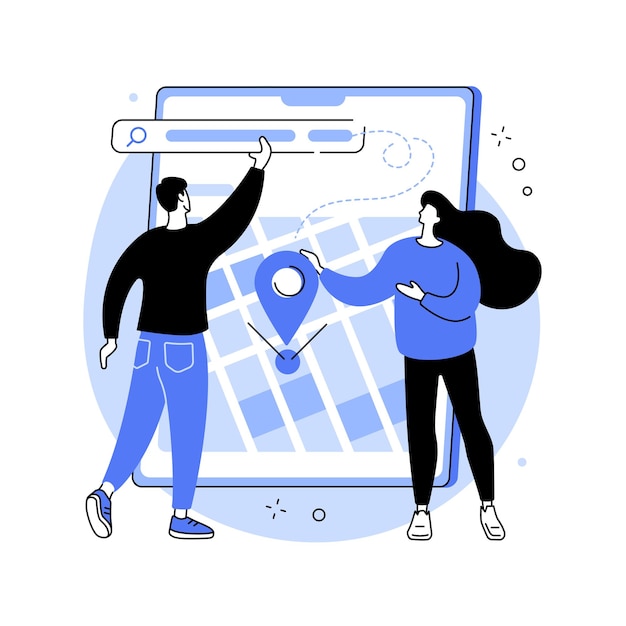 Local SEO abstract concept vector illustration
