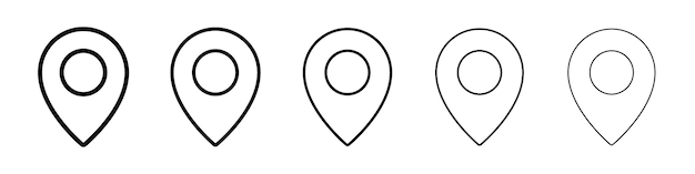 Location icon Vector logo sign