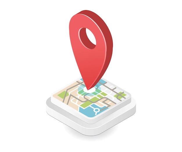 Location map app pin symbol