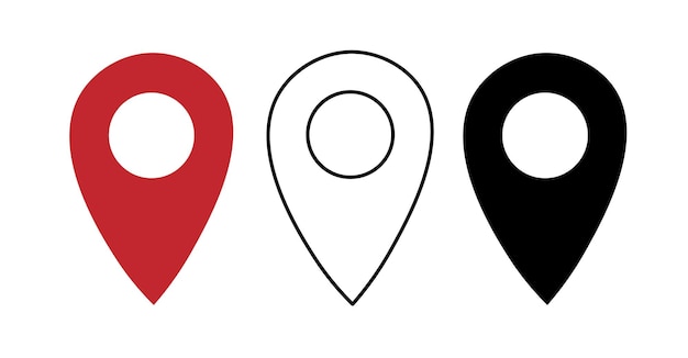 Location pin icon vector
