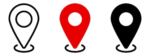 Location pin iconsLocation pin icon collectionVector illustration