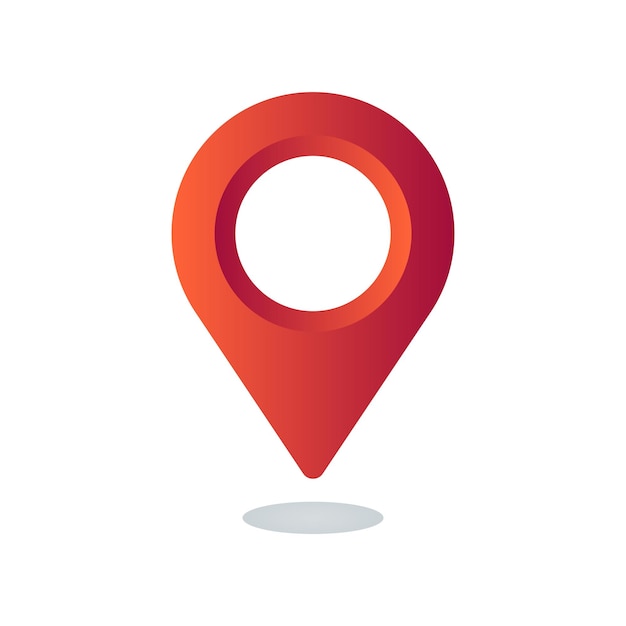 Location Pin Red Gradient