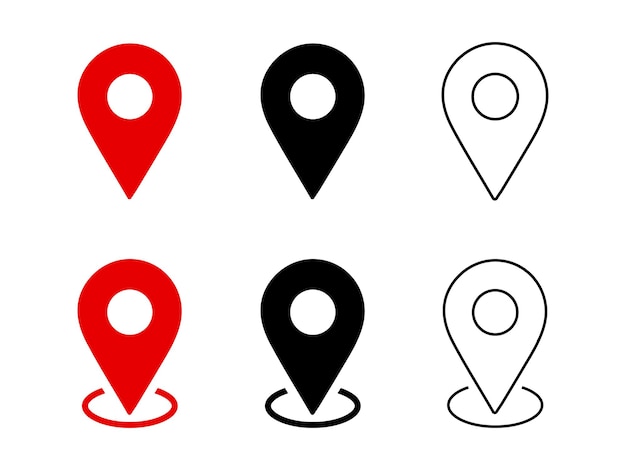 Location pointer sign vector illustration