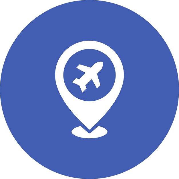 Location vector icon illustration of Immigration iconset