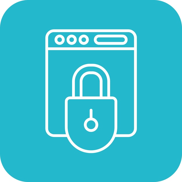 lock icon vector image can be used for copywriting