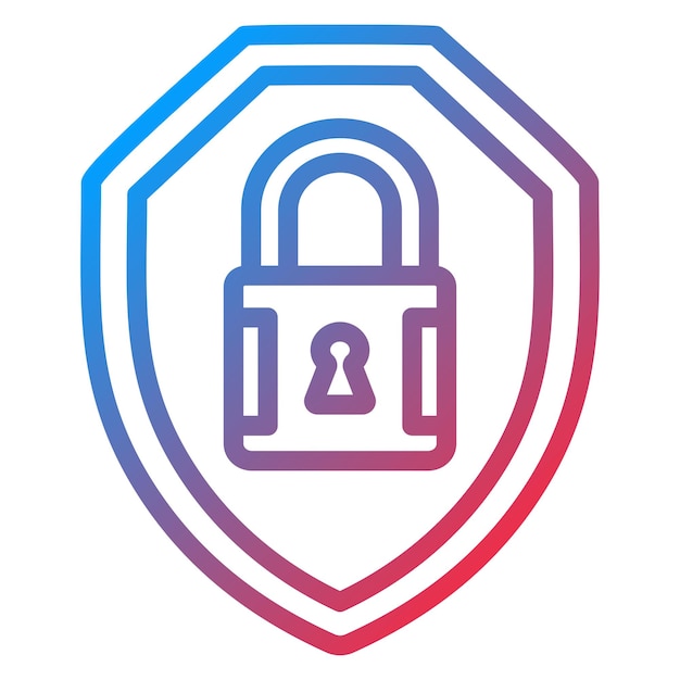 Lock Shield Icon Style