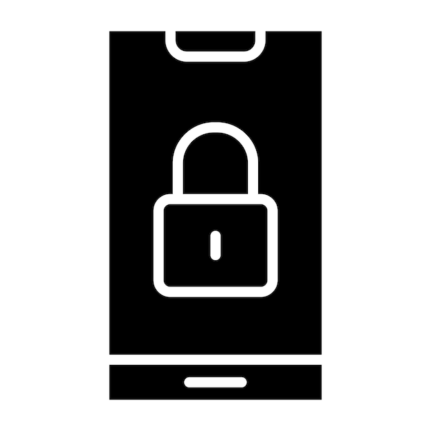 Lock Vector Icon Design Illustration