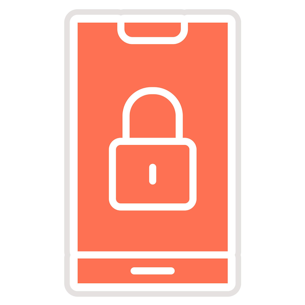 Lock Vector Icon Design Illustration