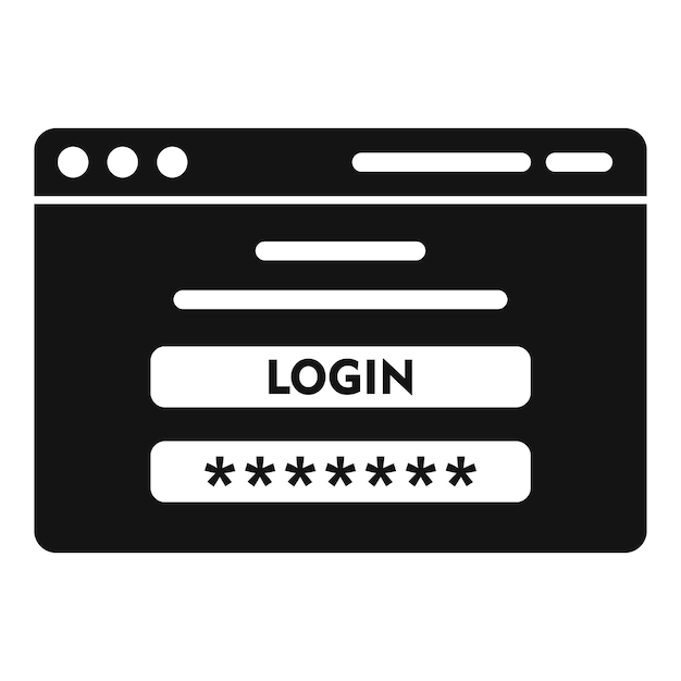 Login personal information icon Simple illustration of Login personal information vector icon for web design isolated on white background