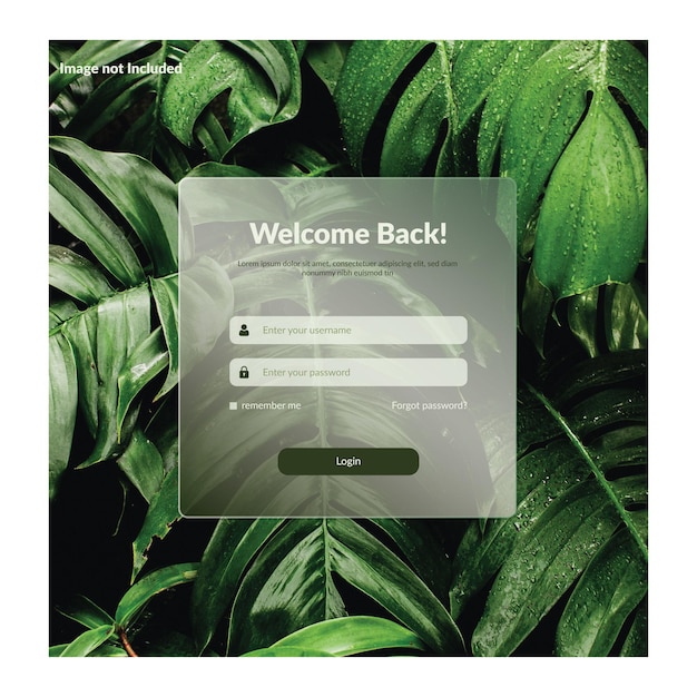 login screen