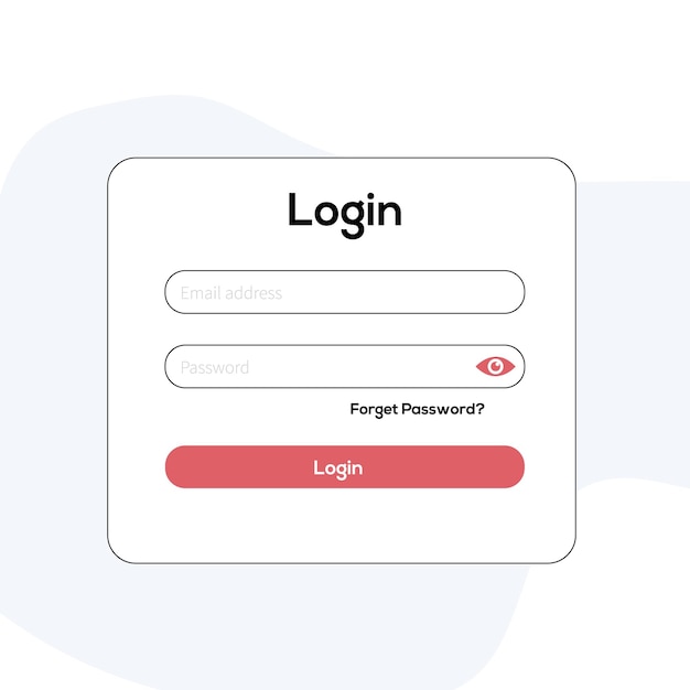 Login user interface Sign in web element template window Business website modern ui