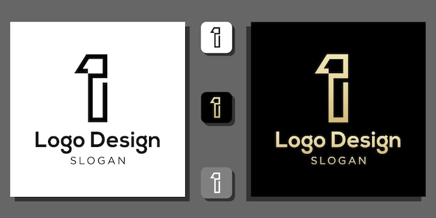 logo design number one years calculator numeric coding percent technology with app template