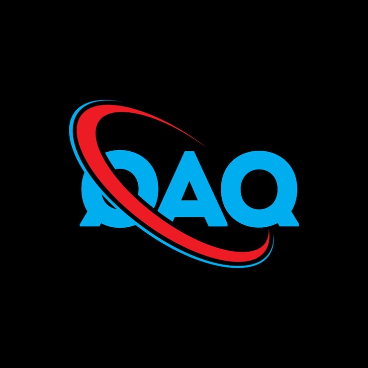 Vector logo qaq chữ qaq thiết kế logo chữ qaq chữ đầu qaq logo qaq liên kết với hình tròn và logo monogram chữ hoa kiểu chữ qaq cho thương hiệu công nghệ, kinh doanh và bất động sản