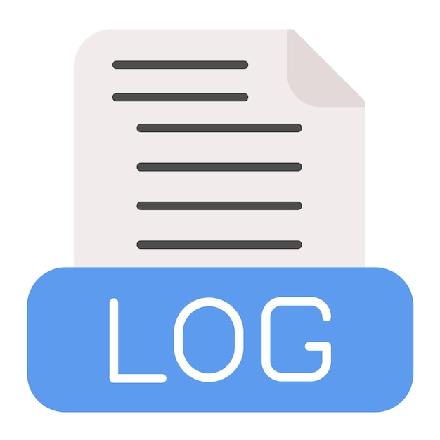 Logs Flat Illustration