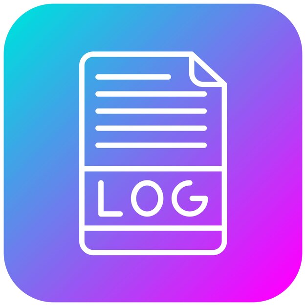 Logs vector icon Can be used for Computer Programming iconset