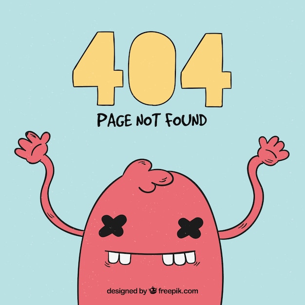 Lỗi 404 vẽ tay