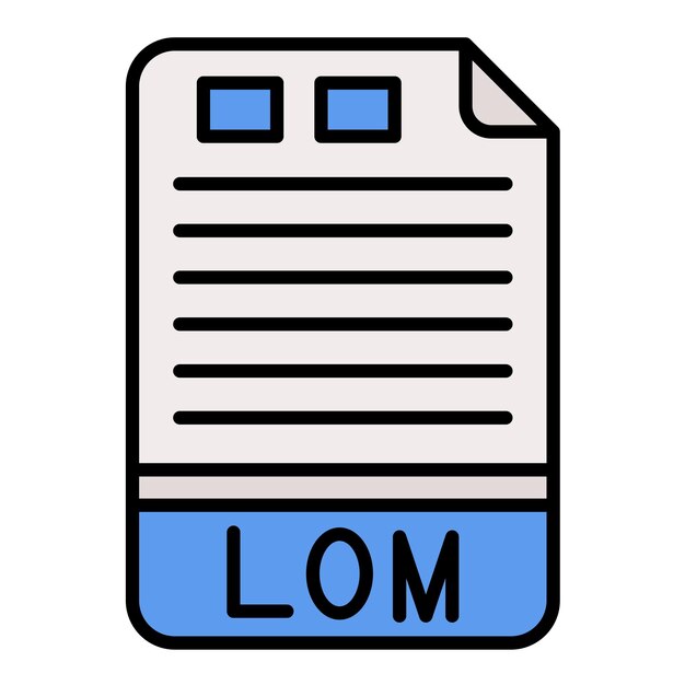 LOM Flat Illustration