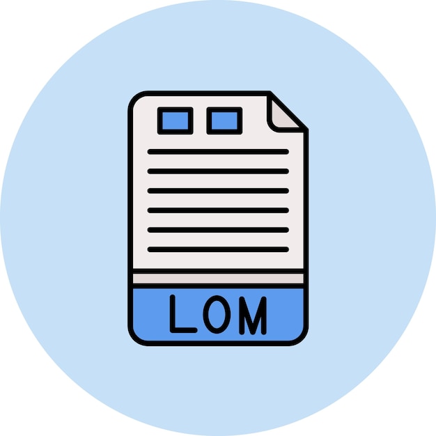 LOM Flat Illustration