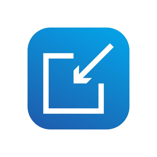 Long in arrow icon