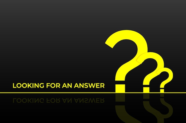 looking for an answer question mark background