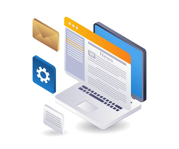 looking for the latest news on developments 3d flat isometric illustration infographics