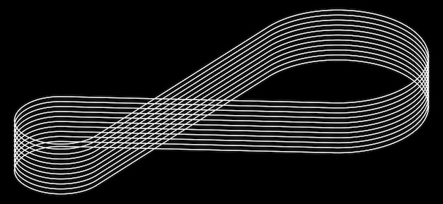 looping wave pattern vector design with infinite flow effect