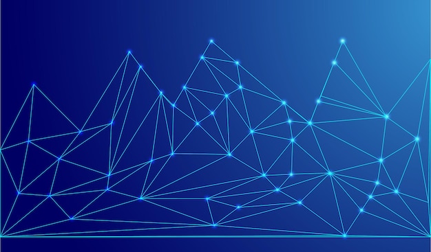 Low Poly Network Design Stylized 3D Connection Nodes and Web Structures for Tech UI Apps and Digital Visuals