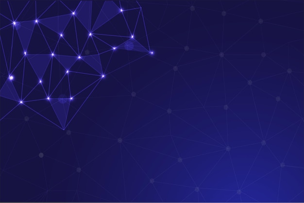 Low Poly Network Design Stylized 3D Connection Nodes and Web Structures for Tech UI Apps and Digital Visuals