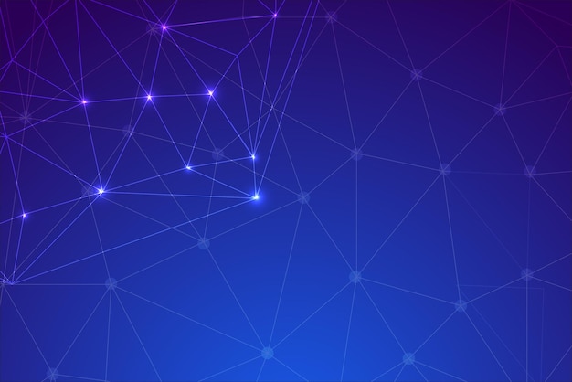 Low Poly Network Design Stylized 3D Connection Nodes and Web Structures for Tech UI Apps and Digital Visuals