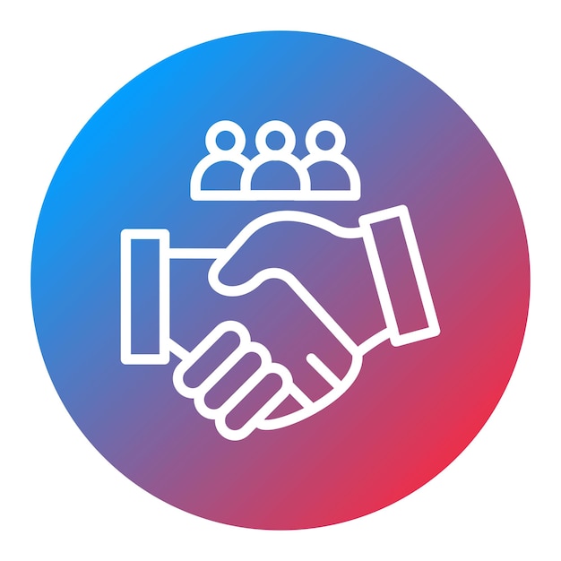 loyalty icon vector image can be used for friendship