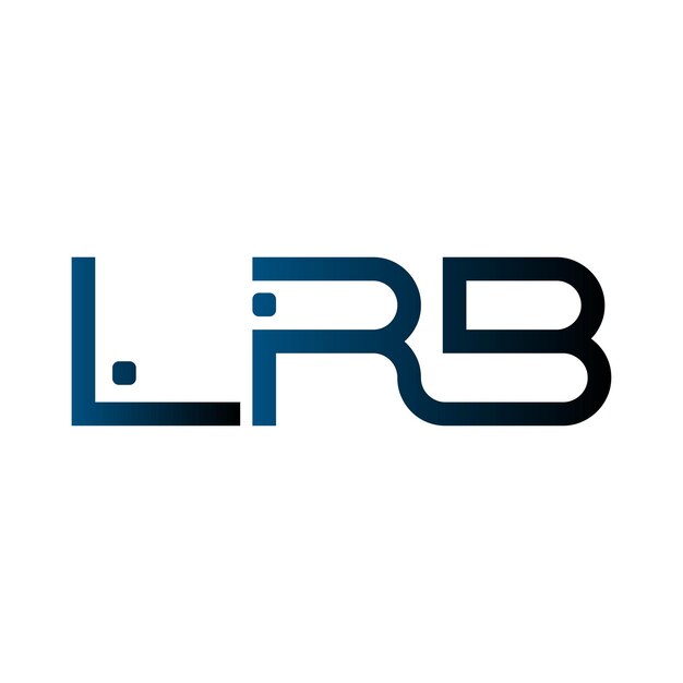 lrb logo monogram initials branding lettermark modern minimal typography symbol design