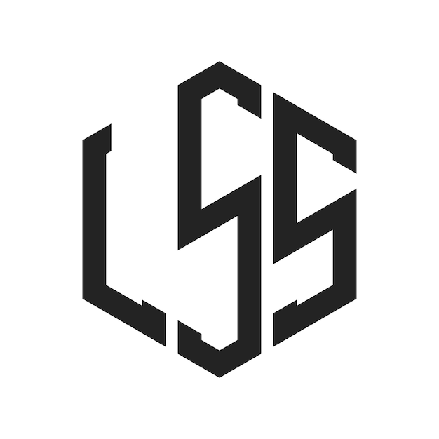 LSS Logo Design Initial Letter LSS Monogram Logo using Hexagon shape