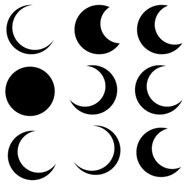 lunar cycle of moon