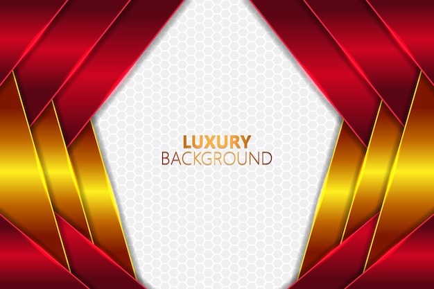 Luxury background diagonal overlapped layer shape golden and red gradient