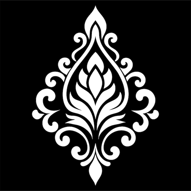 Luxury Damask Ornament Seamless Pattern Design