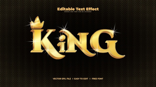 Luxury editable text effect with texture