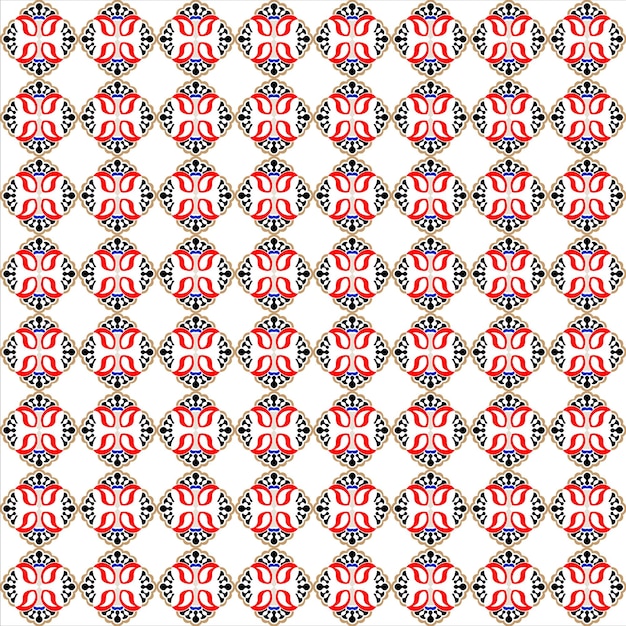 Luxury floral style vector pattern
