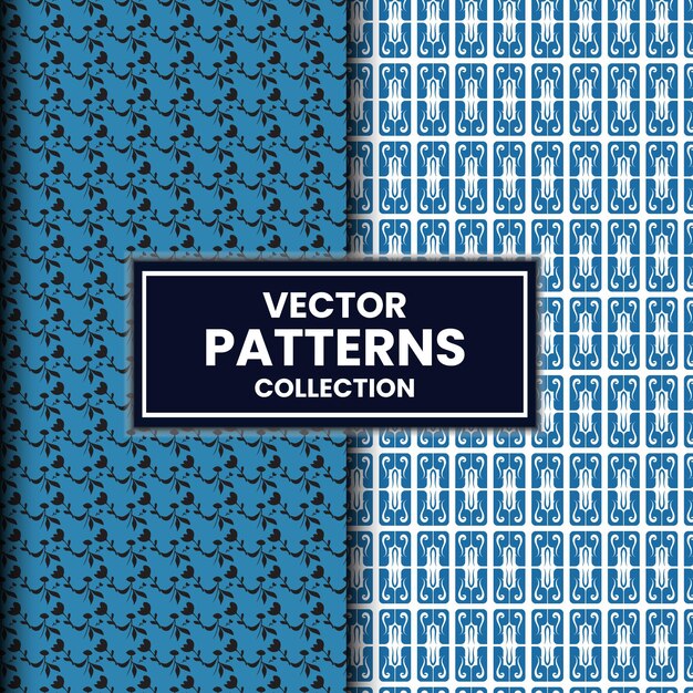 Luxury set seamless floral pattern collection for vintage design with fabrics pattern