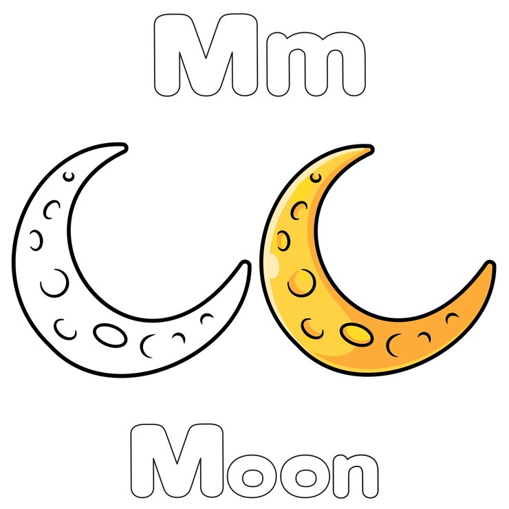Vector m for moon