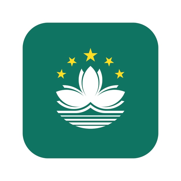 Macau flag simple illustration for independence day or election