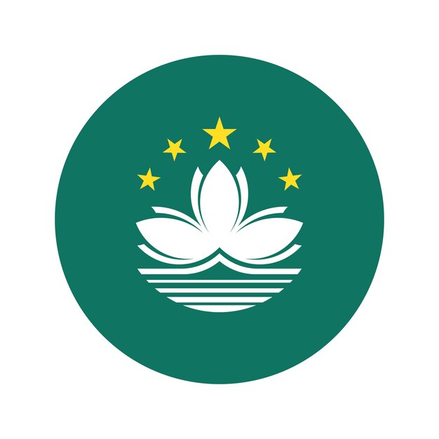 Macau flag simple illustration for independence day or election